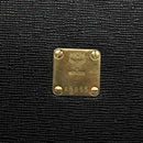 MCM Hand Bag Leather Black Gold Auth MY326-12