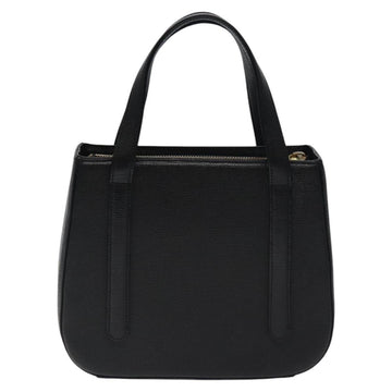 MCM Hand Bag Leather Black Gold Auth MY326 - 0