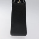 MCM Hand Bag Leather Black Gold Auth MY326-3