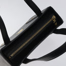 MCM Hand Bag Leather Black Gold Auth MY326-6