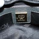 MCM Chain Shoulder Bag Leather Gray Gold Auth MY336-19