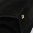 Salvatore Ferragamo Vala Hand Bag Suede Black Auth MY347-16