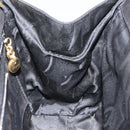 Salvatore Ferragamo Vala Hand Bag Suede Black Auth MY347-17