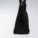 Salvatore Ferragamo Vala Hand Bag Suede Black Auth MY347-4