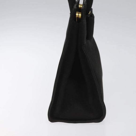 Salvatore Ferragamo Vala Hand Bag Suede Black Auth MY347