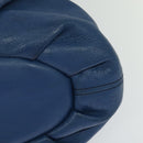 MCM Vicetos Logogram Hand Bag Leather 2way Blue Brown Auth MY353-16