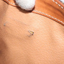 CELINE Macadam Canvas Hand Bag PVC Leather Brown Gold Auth MY371-11