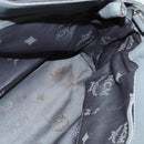 MCM Hand Bag Leather 2way Gray Gold Auth MY375-21