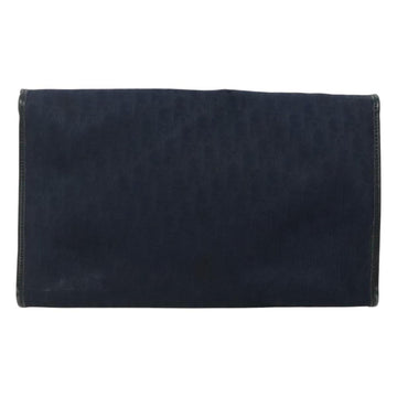 Christian Dior Trotter Canvas Chain Shoulder Bag Navy Auth MY380 - 0