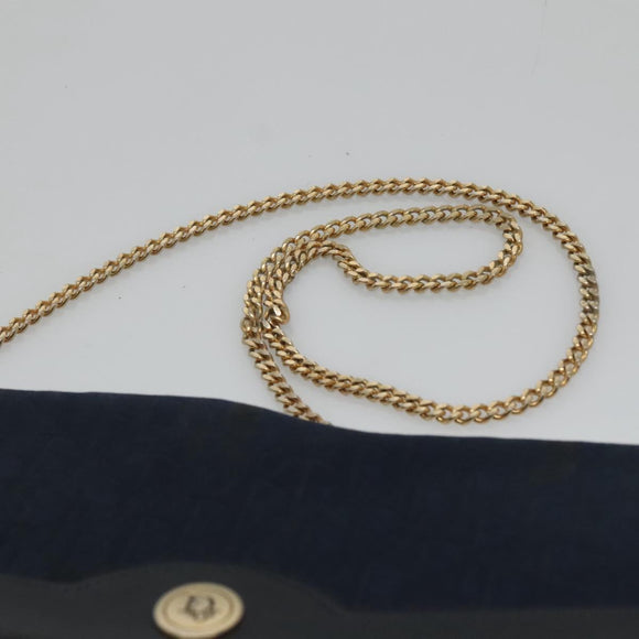 Christian Dior Trotter Canvas Chain Shoulder Bag Navy Auth MY380