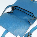 LOUIS VUITTON Epi Cartouchiere MM Shoulder Bag Blue M52245 LV Auth MY384-10