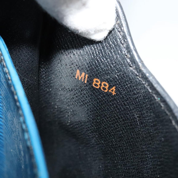 LOUIS VUITTON Epi Cartouchiere MM Shoulder Bag Blue M52245 LV Auth MY384