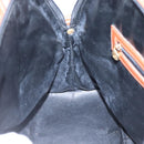 FENDI Pecan Canvas Hand Bag PVC Brown Gold Auth MY398-20