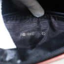 FENDI Pecan Canvas Hand Bag PVC Brown Gold Auth MY398-12