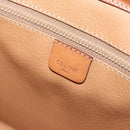 CELINE Macadam Canvas Shoulder Bag Beige Gold Auth MY407-16