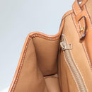 CELINE Macadam Canvas Shoulder Bag Beige Gold Auth MY407-18