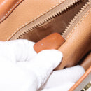 CELINE Macadam Canvas Shoulder Bag Beige Gold Auth MY407-22