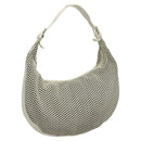 Christian Dior Shoulder Bag Leather White Auth MY419-1