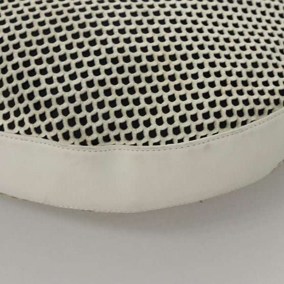 Christian Dior Shoulder Bag Leather White Auth MY419