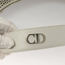 Christian Dior Shoulder Bag Leather White Auth MY419-14