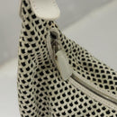 Christian Dior Shoulder Bag Leather White Auth MY419-15