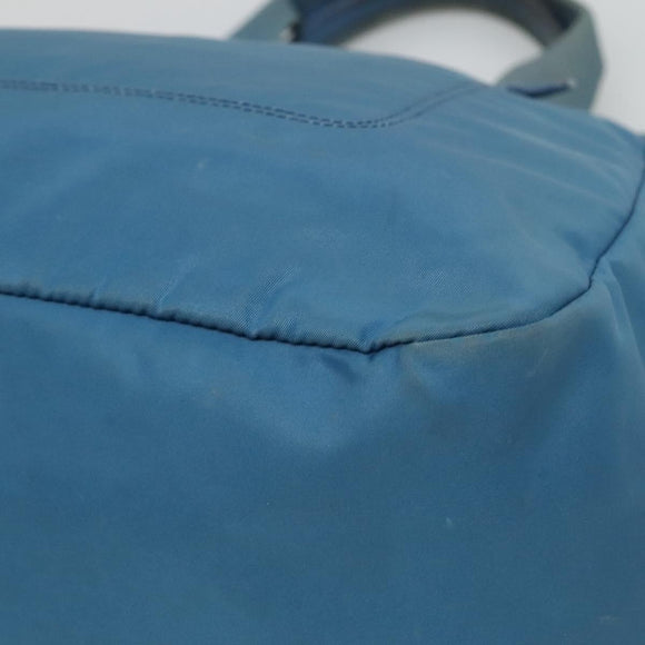 PRADA Hand Bag Nylon Blue Auth MY446