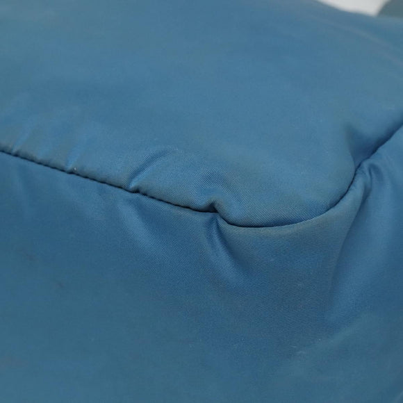 PRADA Hand Bag Nylon Blue Auth MY446