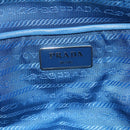 PRADA Hand Bag Nylon Blue Auth MY446-16