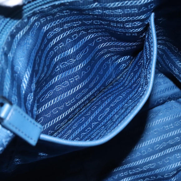 PRADA Hand Bag Nylon Blue Auth MY446