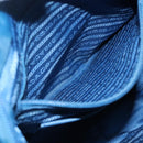 PRADA Hand Bag Nylon Blue Auth MY446-21