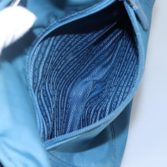 PRADA Hand Bag Nylon Blue Auth MY446