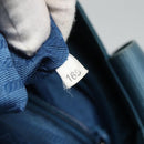 PRADA Hand Bag Nylon Blue Auth MY446-23