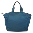 PRADA Hand Bag Nylon Blue Auth MY446-3