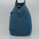 PRADA Hand Bag Nylon Blue Auth MY446-4