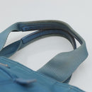 PRADA Hand Bag Nylon Blue Auth MY446-8