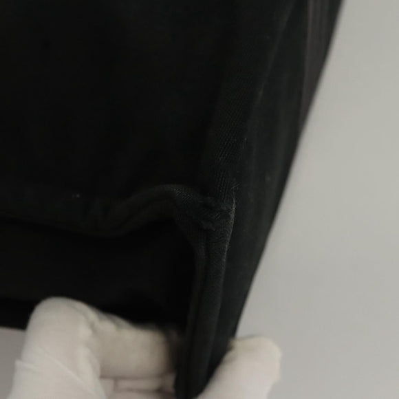 HERMES Fourre Tout MM Hand Bag Canvas Black Auth MY447