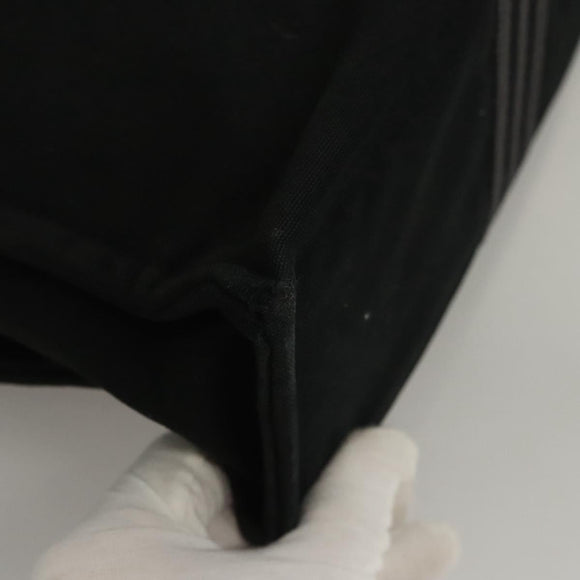 HERMES Fourre Tout MM Hand Bag Canvas Black Auth MY447