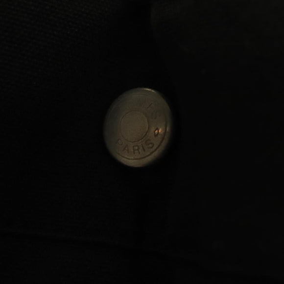 HERMES Fourre Tout MM Hand Bag Canvas Black Auth MY447