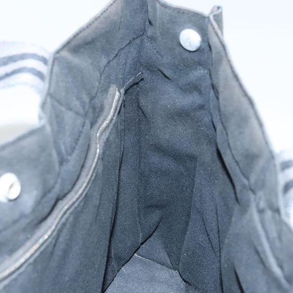 HERMES Fourre Tout MM Hand Bag Canvas Black Auth MY447