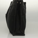 HERMES Fourre Tout MM Hand Bag Canvas Black Auth MY447-3