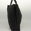 HERMES Fourre Tout MM Hand Bag Canvas Black Auth MY447-4