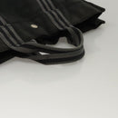 HERMES Fourre Tout MM Hand Bag Canvas Black Auth MY447-7
