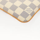 LOUIS VUITTON Damier Azur Pochette Mira MM Accessory Pouch N60027 LV Auth MY486A-17