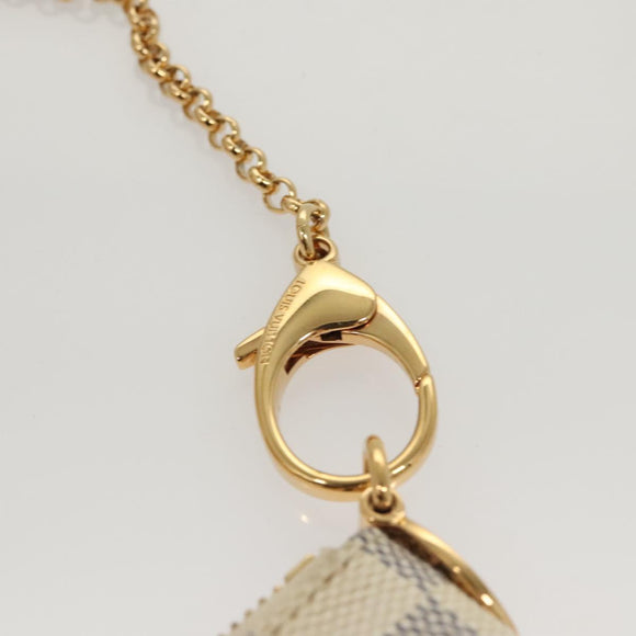 LOUIS VUITTON Damier Azur Pochette Mira MM Accessory Pouch N60027 LV Auth MY486A