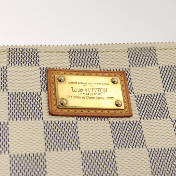 LOUIS VUITTON Damier Azur Pochette Mira MM Accessory Pouch N60027 LV Auth MY486A