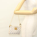 LOUIS VUITTON Damier Azur Pochette Mira MM Accessory Pouch N60027 LV Auth MY486A-24