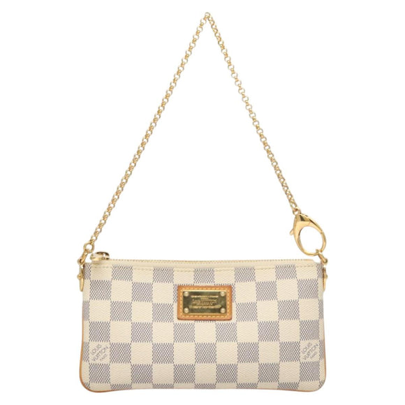 LOUIS VUITTON Damier Azur Pochette Mira MM Accessory Pouch N60027 LV Auth MY486V