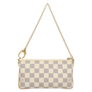 LOUIS VUITTON Damier Azur Pochette Mira MM Accessory Pouch N60027 LV Auth MY486A-2