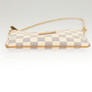 LOUIS VUITTON Damier Azur Pochette Mira MM Accessory Pouch N60027 LV Auth MY486A-5