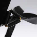 GUCCI Bamboo Backpack Suede Leather Black Gold 003 58 0016 Auth nb007-14
